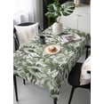 thumbnail image 1 of Green Tropical Leaves Tablecloth Rectangle Table Cloth 60x120, Waterproof Tablecloth Outdoor Table Cloth, Summer Palm Trees Botanical Washable Table Cover for Kitchen Dinning Party, 1 of 8