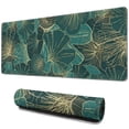 thumbnail image 1 of Green Tropical Leaves Ultra Large Mouse Pad: XXL Size Gaming Mousepad, Large Extended Full Size Desk Mat, Perfect for Keyboards, Laptops & Computers - 31.5x11.8 Inch, 1 of 7