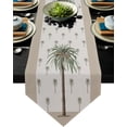 thumbnail image 1 of Green Tropical Palm Tree Retro Fashion Table Runners Cotton Linen Table Runner Wedding Party Decoration Home Table Runner, 1 of 4