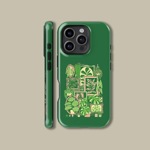Green Tropical Plant Lover Case for iPhone Samsung Botanical