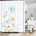 thumbnail image 1 of Green Tropical Plant shower curtain Leaves Printed 3D Curtains For Bathroom Flower Plant Polyester Waterproof Bathroom Curtain, 1 of 5