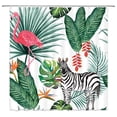 thumbnail image 1 of Green Tropical Plants Shower Curtain Bathroom Waterproof Polyester Shower Curtain Leaves Printing Curtains for bathroom shower, 1 of 5