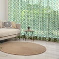 thumbnail image 1 of Green Tulle Curtains with Rod Pocket, Circles of Various Tones Shades and Tints of Green Retro Style Geometrical Pattern, Sheer Drape for Wedding Party 2 Panels, 7 Sizes, Green Cream, by Ambesonne, 1 of 3