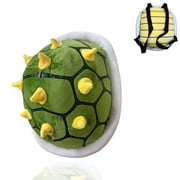 Green Turtle Backpack, Spiky Turtle Shell Backpack, 3-in-1 Role Play Costume Accessory Props, Cartoon Toy, 13.8 Inch