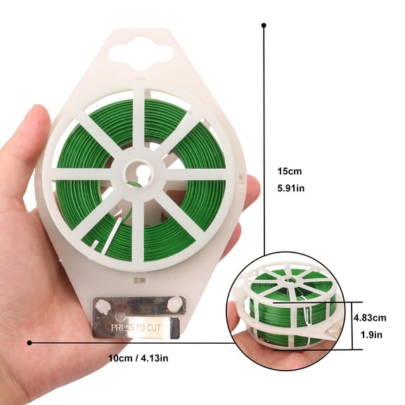 Green Twist Ties 12 Pack 656 Feet Plant Cable Ties Reusable Garden Wire for Indoor Outdoor Use