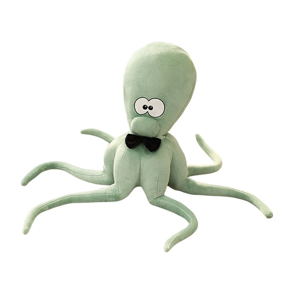 Green Two Dimensional Anime Octopus Plush Toy For Cuddling Soft Stuffed Doll With Elastic Tentacles 100Cm
