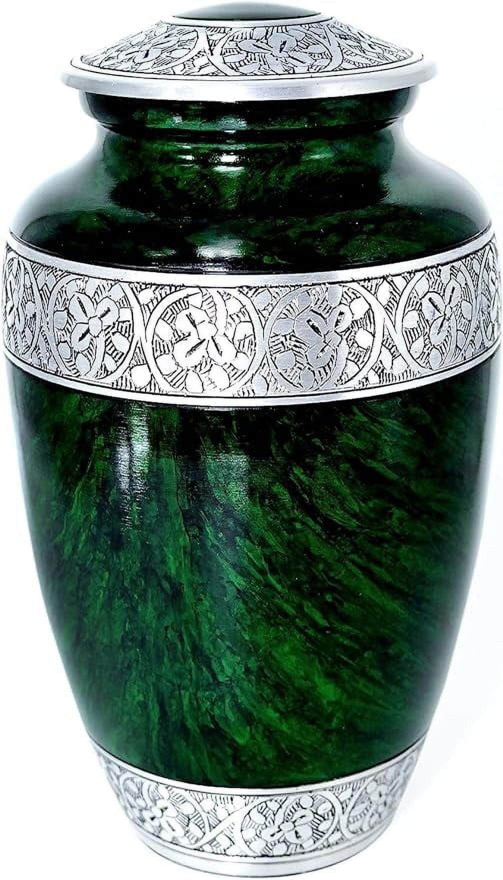 Green URN Human Ashes Urn Urn for pet Aluminum Cremation Urns for