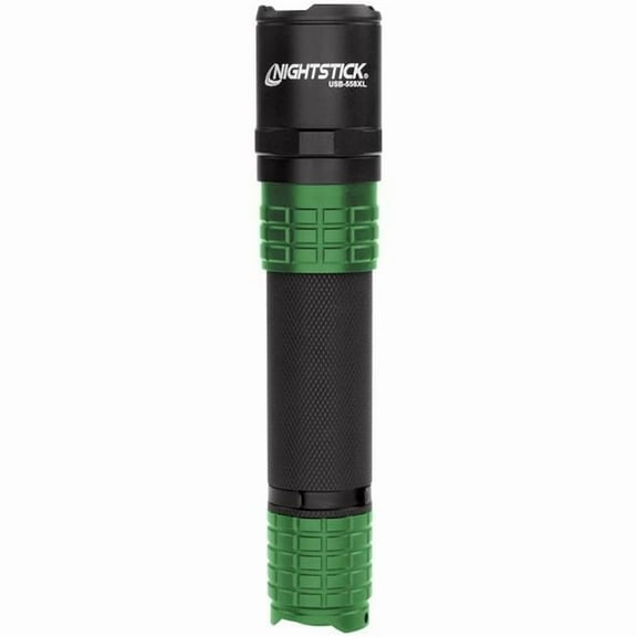Green USB Rechargeable Tactical Flashlight with Holster