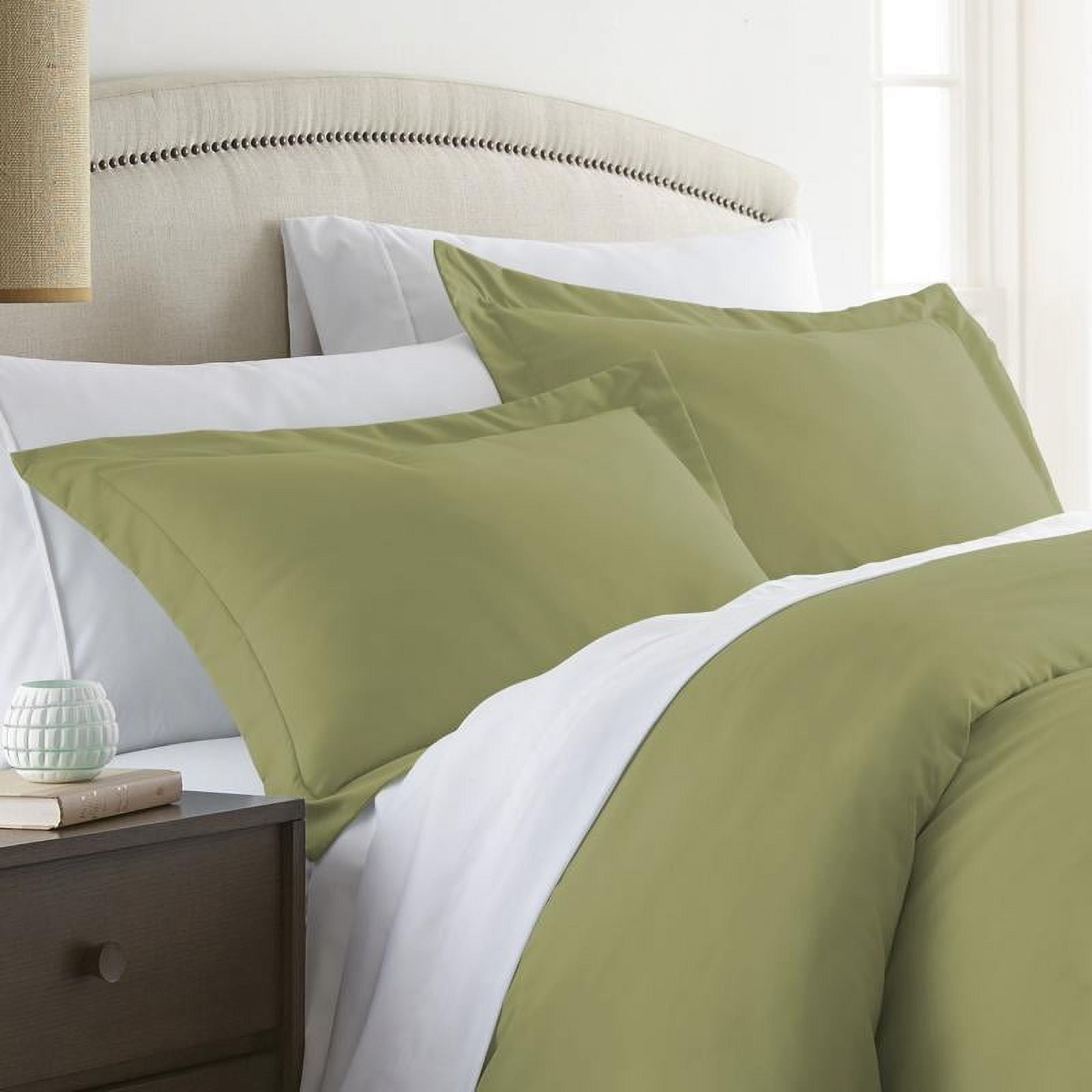 Green Ultra Soft 2 Piece Pillow Sham Set, King
