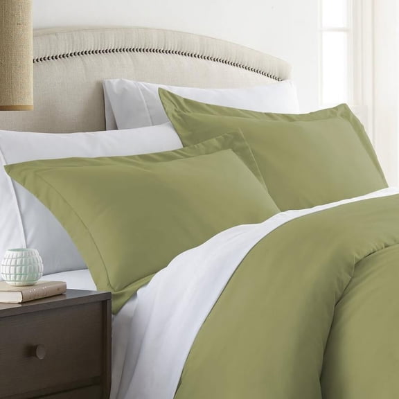Green Ultra Soft 2 Piece Pillow Sham Set, King