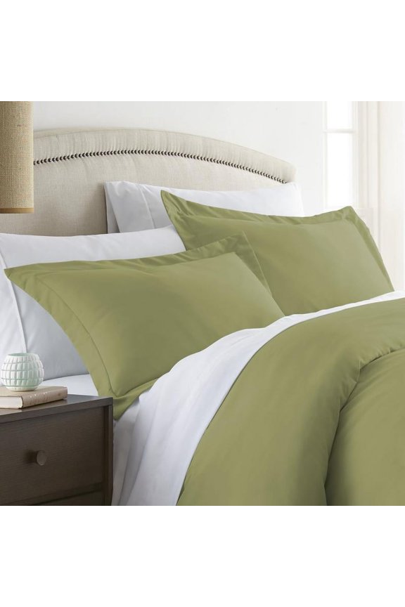 Green Ultra Soft 2 Piece Pillow Sham Set, King