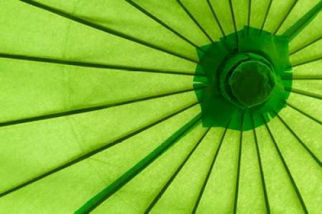 Green Umbrella Canvas Art - Kathy Mahan (12 x 18)