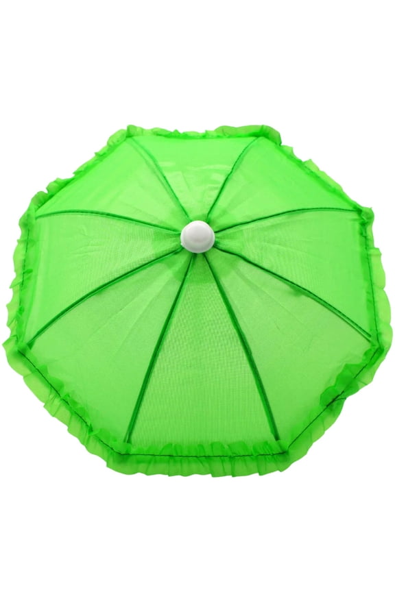 Green Umbrella with Ruffle 5" (Each)