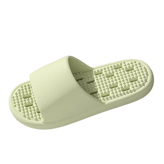 Green Unisex Massage Slippers Non Slip Quick Dry Lightweight EVA House Shoes for Men Women Indoor Bathroom Slides,Size 10-10.5