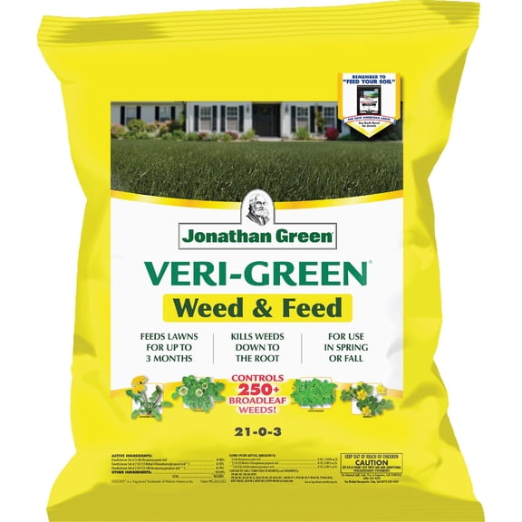 Jonathan Green Green-Up Weed & Feed Lawn Fertilizer With Weed Killer - Pack of 4