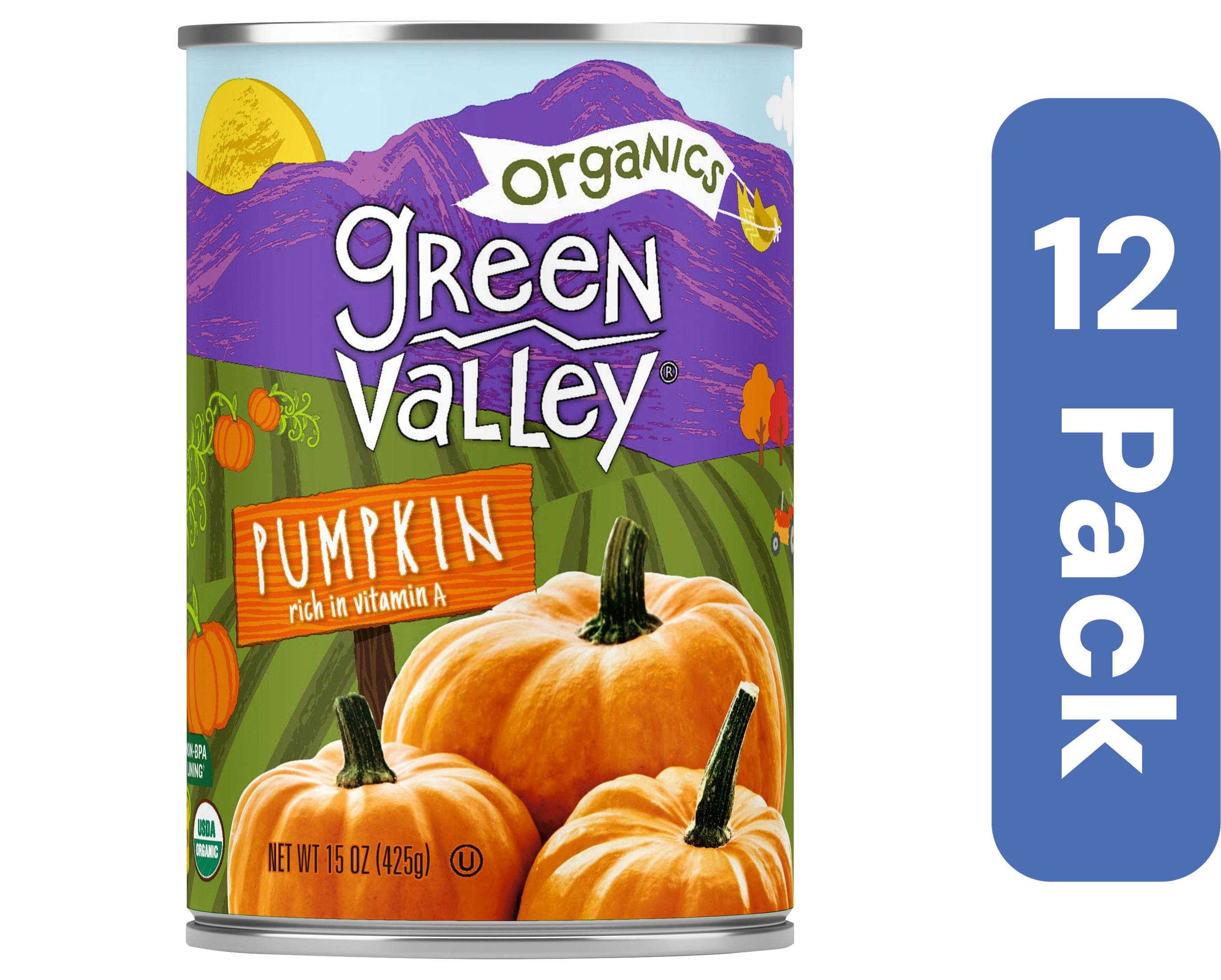 Green Valley Organics Pumpkin Organic 15 oz (Pack Of 12)