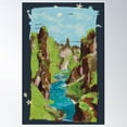 thumbnail image 1 of Green Valley Poster Wall Art, Modern Wall Decor, 12x18 UNFRAMED, 1 of 3
