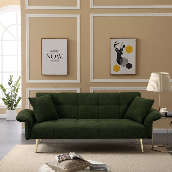 Loose Back Style Sofa - Multi - Posture Adjustment - Studio Use - Soft and Breathable Teddy Velvet