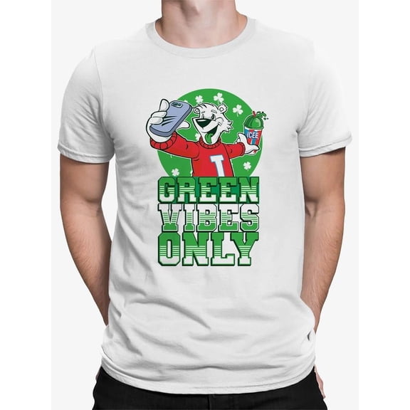 Green Vibes Only - Festive ICEE St. Patrick's Fun Day Graphic Men's T-shirt
