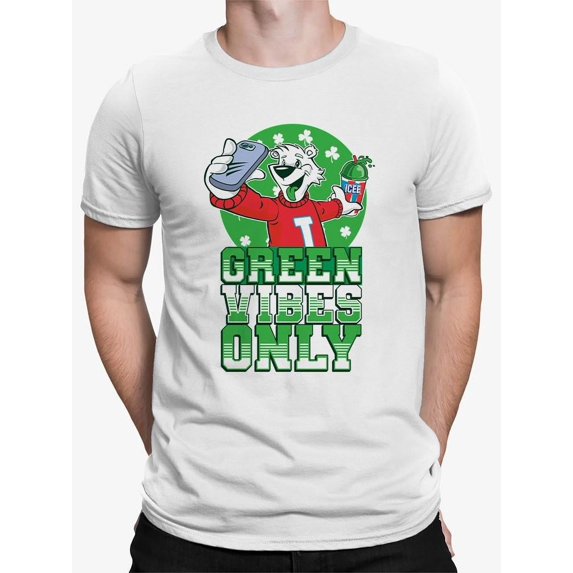 Green Vibes Only - Festive ICEE St. Patrick's Fun Day Graphic Men's T-shirt