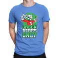 thumbnail image 1 of Green Vibes Only - Festive ICEE St. Patrick's Fun Day Graphic Men's T-shirt, 1 of 4