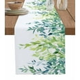 thumbnail image 1 of Green Vines Table Runner 108 Inches, Spring Botanical Budding Leaves Plants Bed Runner Dresser Scarves Tabletop for Indoor Outdoor Parties/Ceremony/Banquet, 13"x 108", 1 of 8
