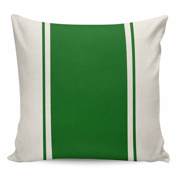 Green Vintage Pillow Covers 26x26 Inch Decorative Throw Pillow Cover, Geometric Stripes Simple Lines Sofa Pillowcases Accent Cushion Case Home Decor Bedroom Living Room