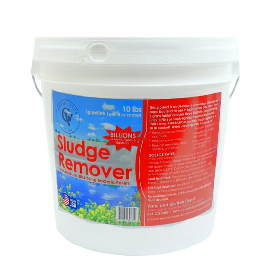Green Vista Sludge Remover | Highly Concentrated Muck and Sludge Pond Water Treatment (10 lbs)