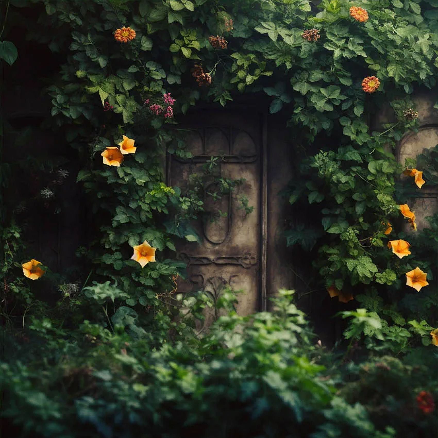 Green Wall Garden Floral Adult Birthday Wedding Maternity Portrait r