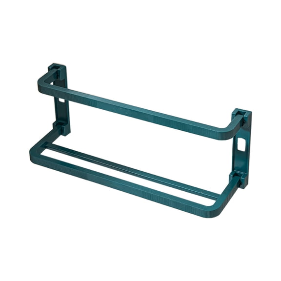 Green Wall-Mounted Bathroom Slipper Rack With No-Drill Installation And Plastic Material For Space Saving And Easy Cleaning, 18.5 X 6.69 X 5.51 In, 0.52 Lb