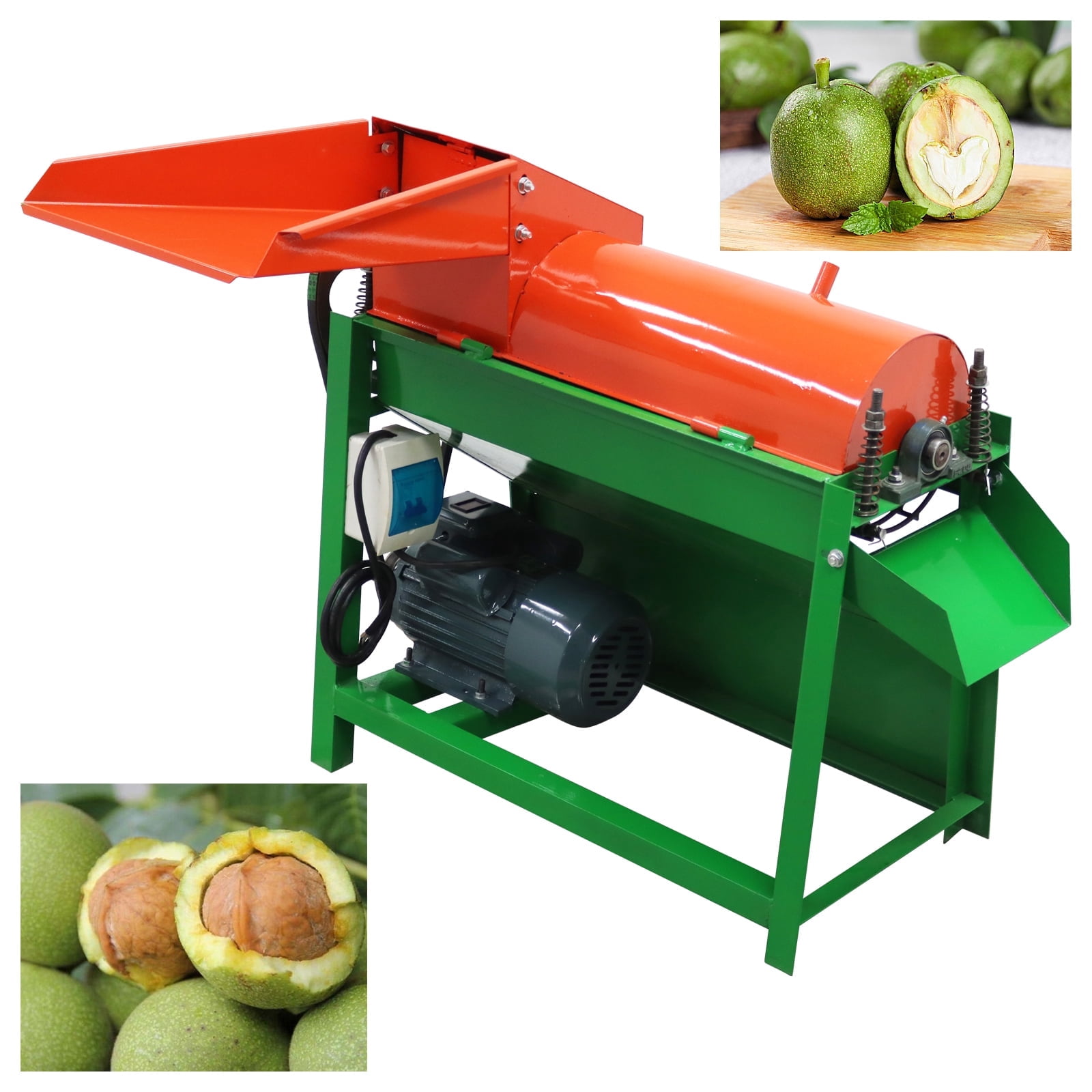 Green Walnut Peeling Cleaning Machine Commercial Home 1000KG/H 3KW 220V