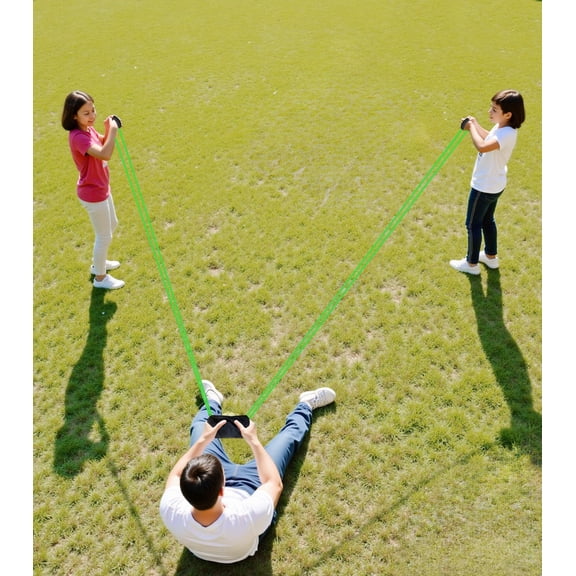Green Water Balloon Launcher & Slingshot Multi-purpose Outdoor Sports Equipment
