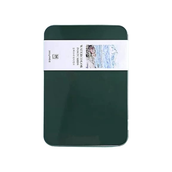 Green Watercolor Postcards, Nature Style Blank Watercolor Cards for Craft Art & Correspondence