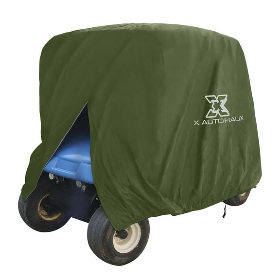 Green Waterproof Outdoor Sun Rain Resistant Golf Cart Protective Cover Polyester Fabric 285x122x168cm