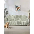 thumbnail image 1 of Green Waves Stripes Couch Cover for Dogs, Vintage Minimalist Lines Texture Washable Sofa Covers Slipcover for Pets Dogs Futon Cover, Couch Recliner Covers, Oversized Chair Slipcover 71"x91", 1 of 9