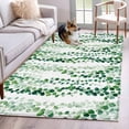 thumbnail image 1 of Green Weeping Eucalyptus Area Rugs 4'x6', Washable Small Throw Rugs for Office Bathroom, Spring Summer Country Leaves Indoor Outdoor Rug Non-Slip Low Pile Carpet Runner Reversible Floor Mats, 1 of 8