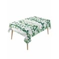 thumbnail image 1 of Green Weeping Eucalyptus Table Cloth, Waterproof Tablecloth for Rectangle Tables, Spring Summer Country Leaves Reusable Washable Fabric Table Cover for Restaurant Kitchen Dining Tables 54"x108", 1 of 9