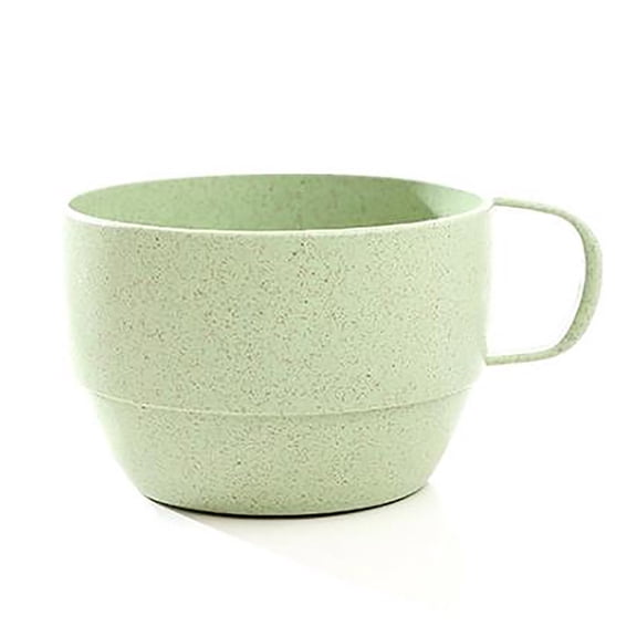 Green Wheat Straw Mug - Eco-Friendly Coffee Cup with Handle