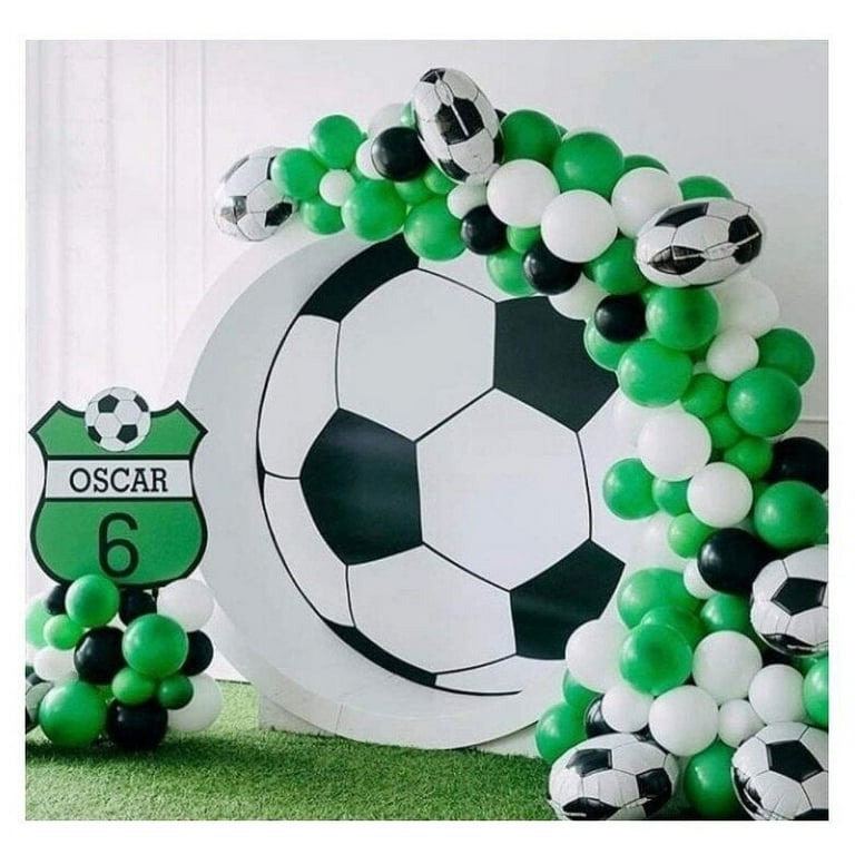 MMTX Green Soccer Balloons Arch Garland Kit, Football Balloon Party  Supplies with Black Green White Balloons for Soccer Theme Boy Birthday  Party Sporting Event Anniversary 