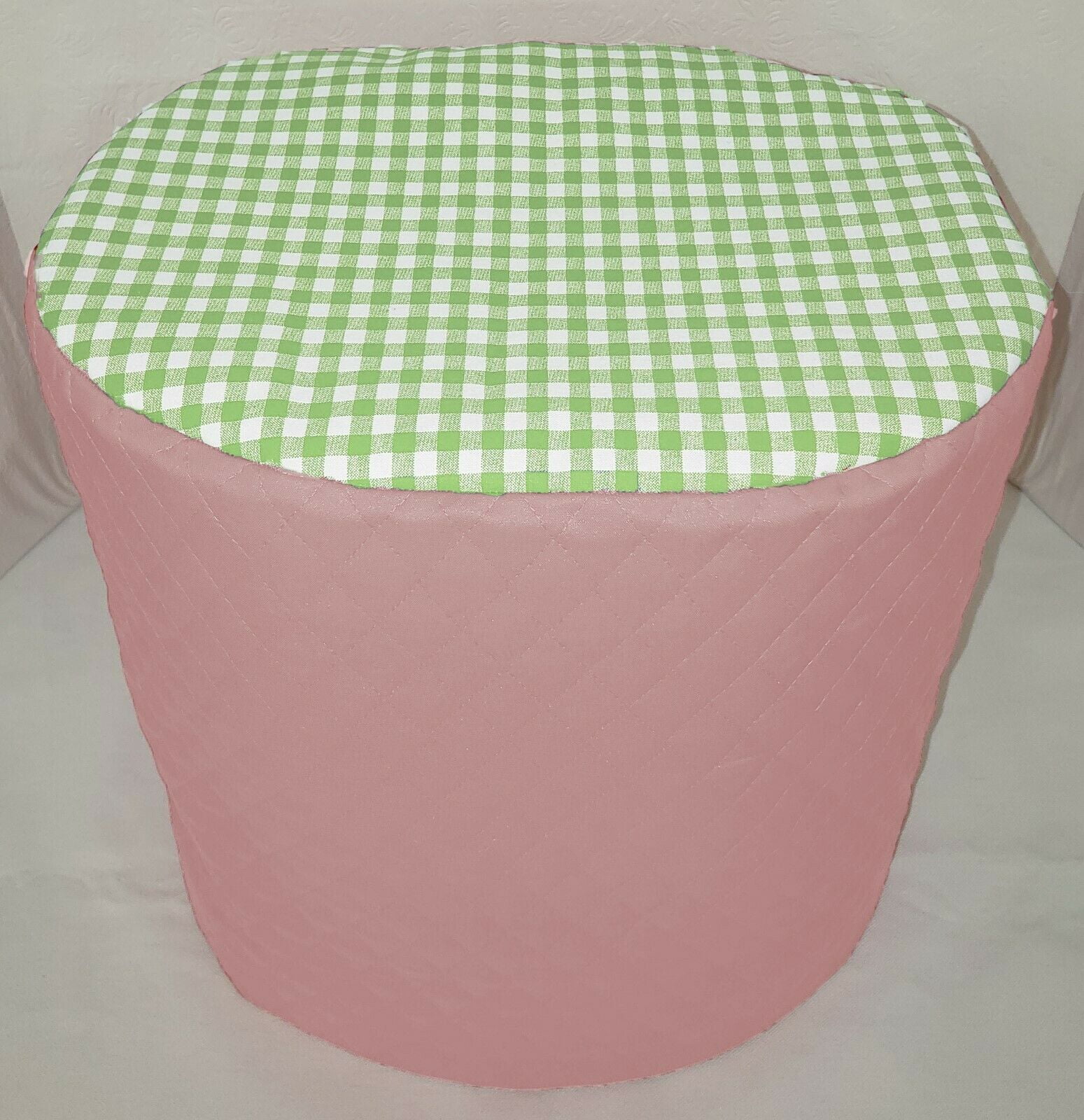 Pink Checked Cover Compatible for Instant Pot Pressure Cooker (White, 8 Quart), Size: 8 qt