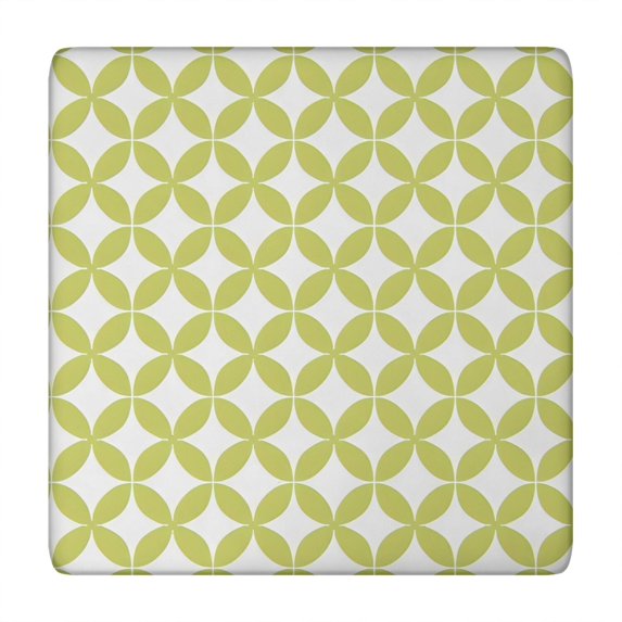 Green White Checkerboard Checkered Pattern Square Fitted Tablecloth with Elastic Edge,Square Table Cover,Washable Elastic Table Cover for Home Kitchen Party Decor 34"x34"