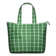 thumbnail image 1 of Green White Checkerboard Checkered Pattern Travel Tote Bags for Women Carry On,Large Weekender Bags for Women Travel,Multi Functional Duffle Bag for Work,Shopping,Sports, 1 of 5
