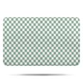 thumbnail image 1 of Green and White Checkerboard Pattern Bathroom Rugs Mat,Non Slip Microfiber Bathroom Rug,Rubber Backing,Soft Bathroom Mats for Bathroom Floor,Tub and Shower,17x27in(43x68cm), 1 of 5