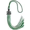 thumbnail image 1 of Endea Graduation Green/White Mixed Color Graduation Tassel with Black Date Drop, 1 of 10