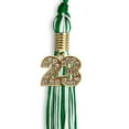 thumbnail image 1 of Green/White Mixed Color Graduation Tassel with Gold Date Drop, 1 of 2