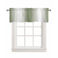 thumbnail image 1 of Green White Ombre Kitchen Valances for Windows Farmhouse Linen Window Valance Curtain for Living Room Window Treatment Country Pastoral Gradient Minimalist Valance Rod Pocket Topper, 42 x 18 Inch, 1 of 6