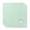 thumbnail image 1 of Green White Stripe Cloth Napkins, Modern Minimalist Geometric Striped Washable and Reusable Dinner Napkins Set of 4, Table Napkin for Kitchen Party Birthday Wedding Hotel Housewarming 20"x20", 1 of 8