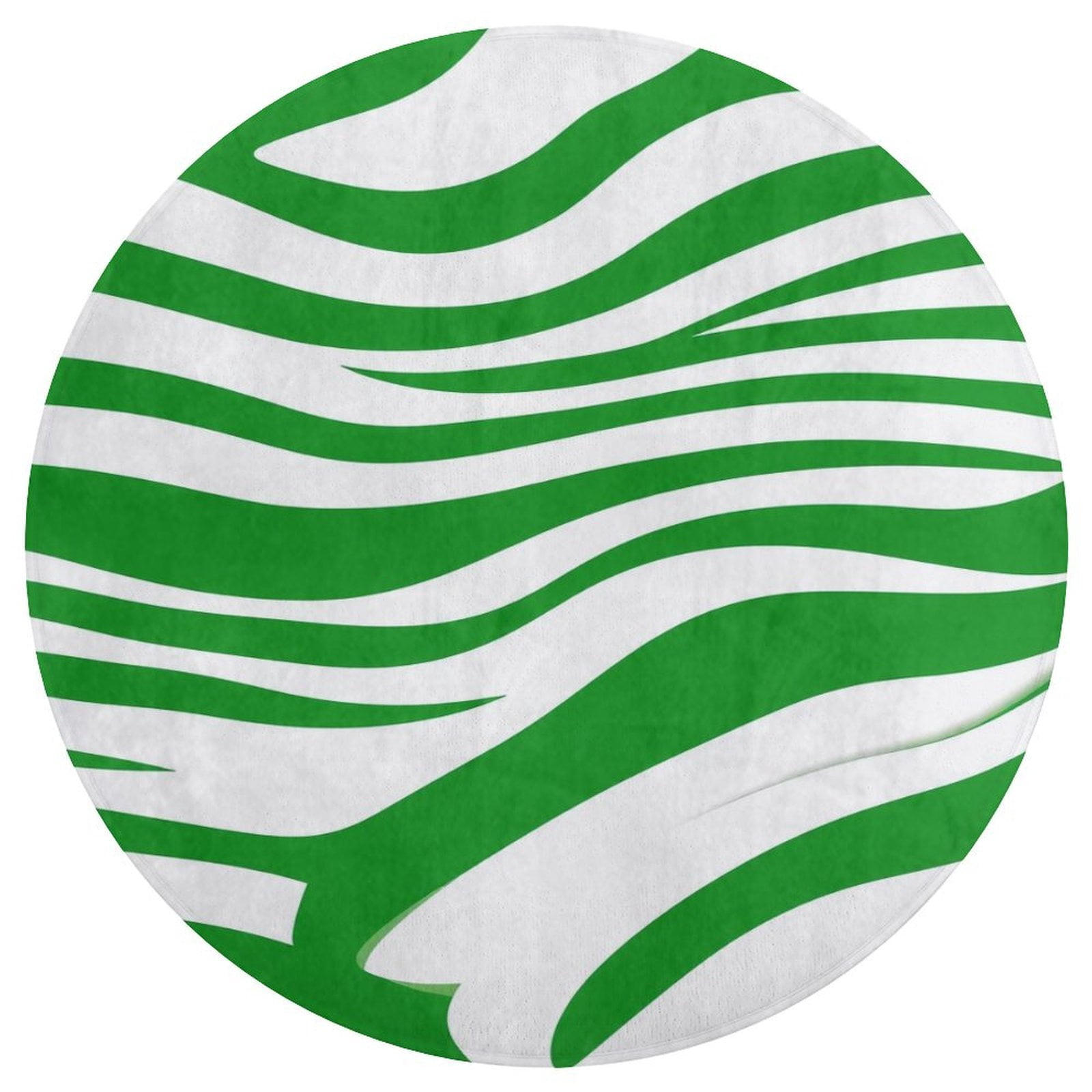 Green White Stripes Pattern Round Carpets Living Room Sofa Coffee Table ...