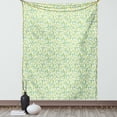 thumbnail image 1 of Green and White Tapestry, Watercolor Style Leaves Plants Ecology Environment Theme, Wall Hanging for Bedroom Living Room Dorm Decor, 40W X 60L Inches, Lime Green and Yellow Green, by Ambesonne, 1 of 5