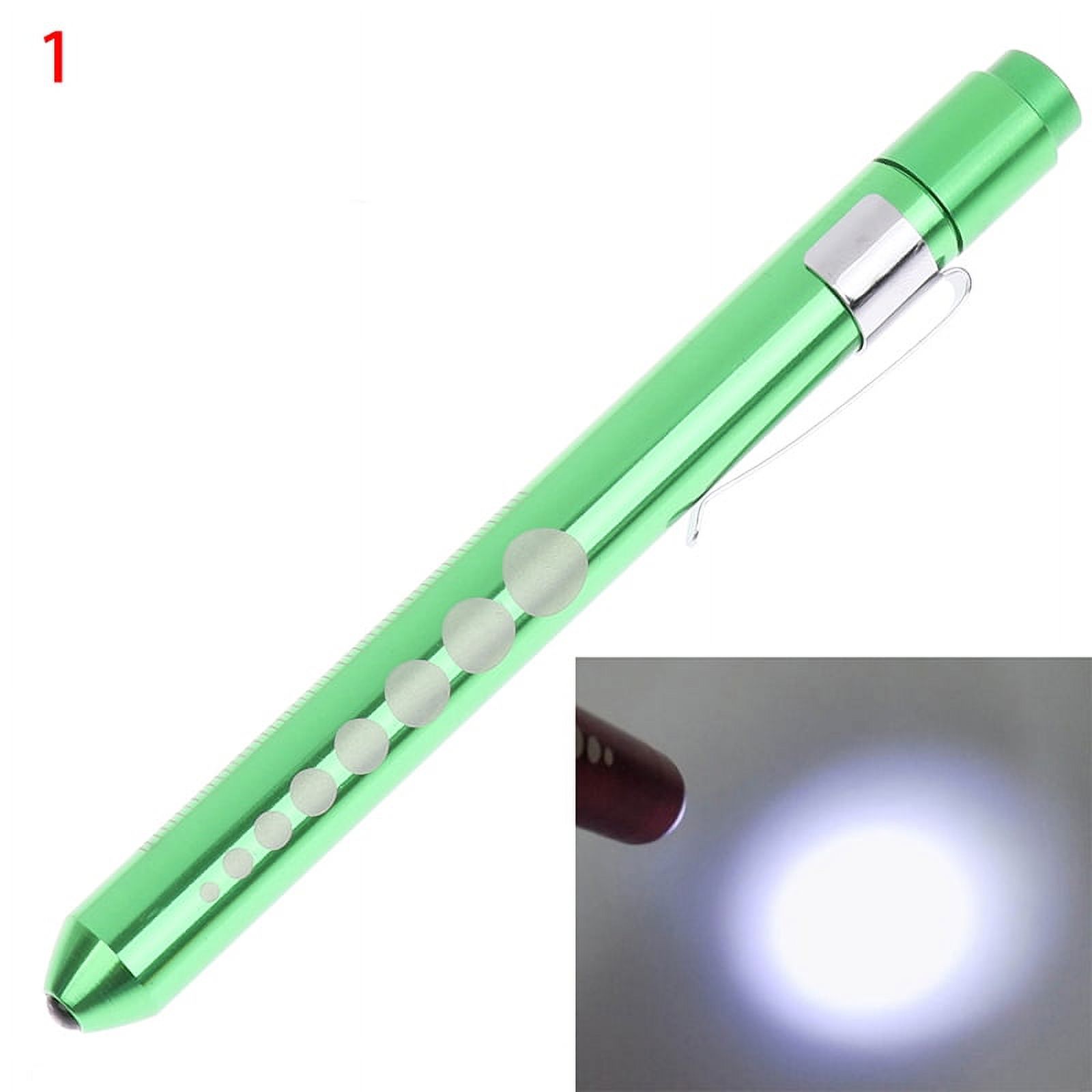 (Green White light) LED Flashlight Work Light First Aid Pen Light